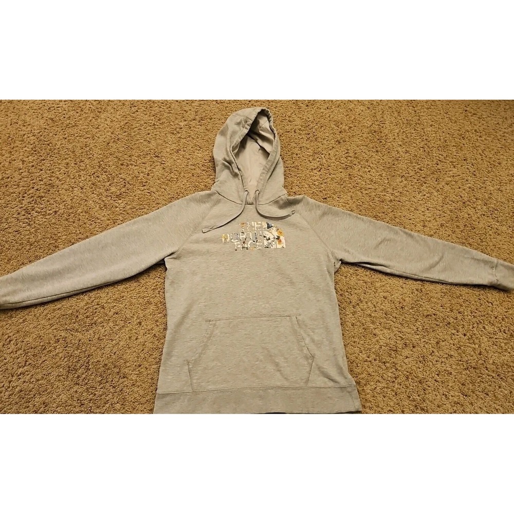 North Face Hoodie Womens Extra Large Gray Sweatshirt Pullover‎